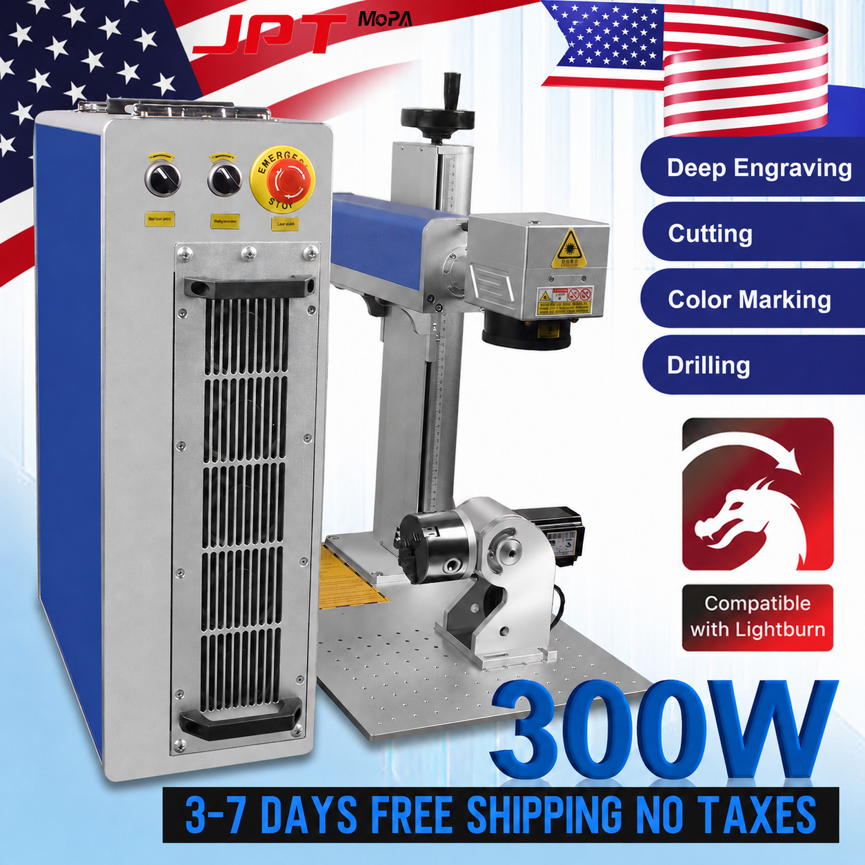 Industrial Laser Etching Machine - JPT Mopa Laser Marking Machine with
