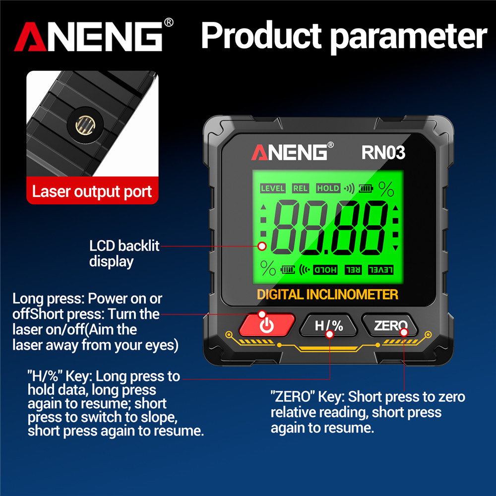 ANENG RN02/RN03 Laser Digital  – Industrial Laser Alignment recenzja i cena