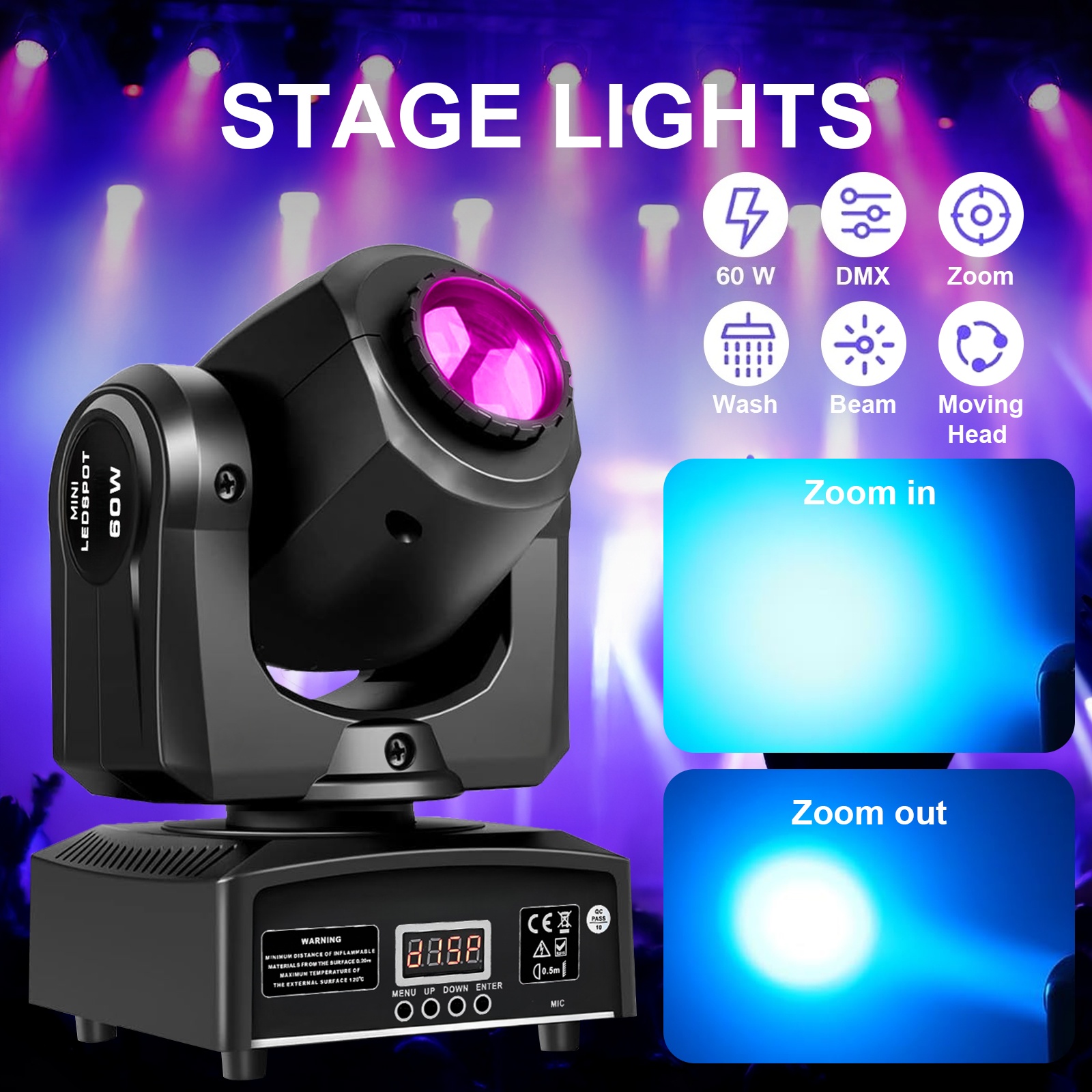 2PCS 60W Mini Led Dmx Gobo Mov – Laser Power Supply 60W recenzja i cena
