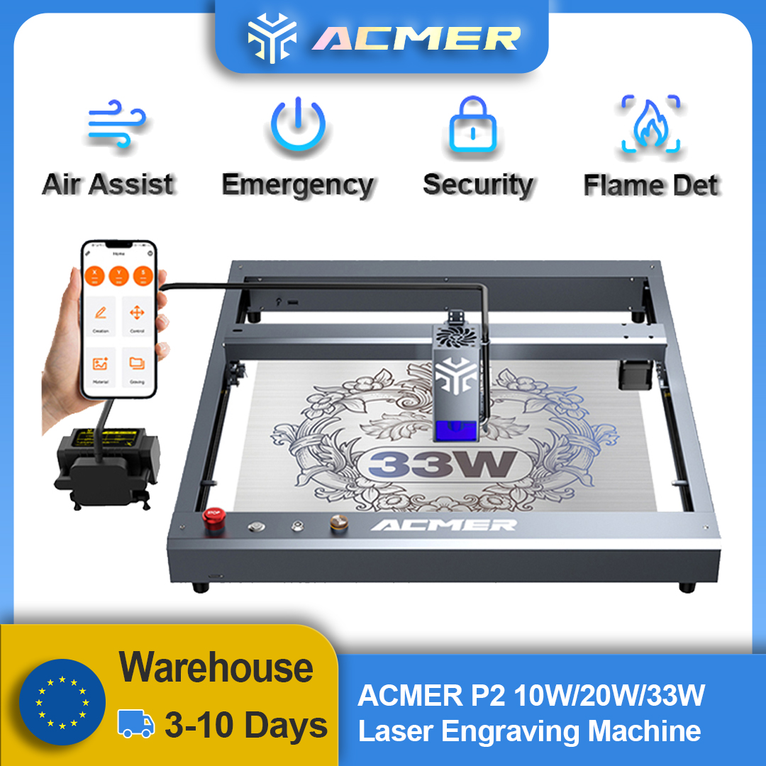 ACMER P2 Laser Engraver 33W 20 – Laser Engraving Software recenzja i cena