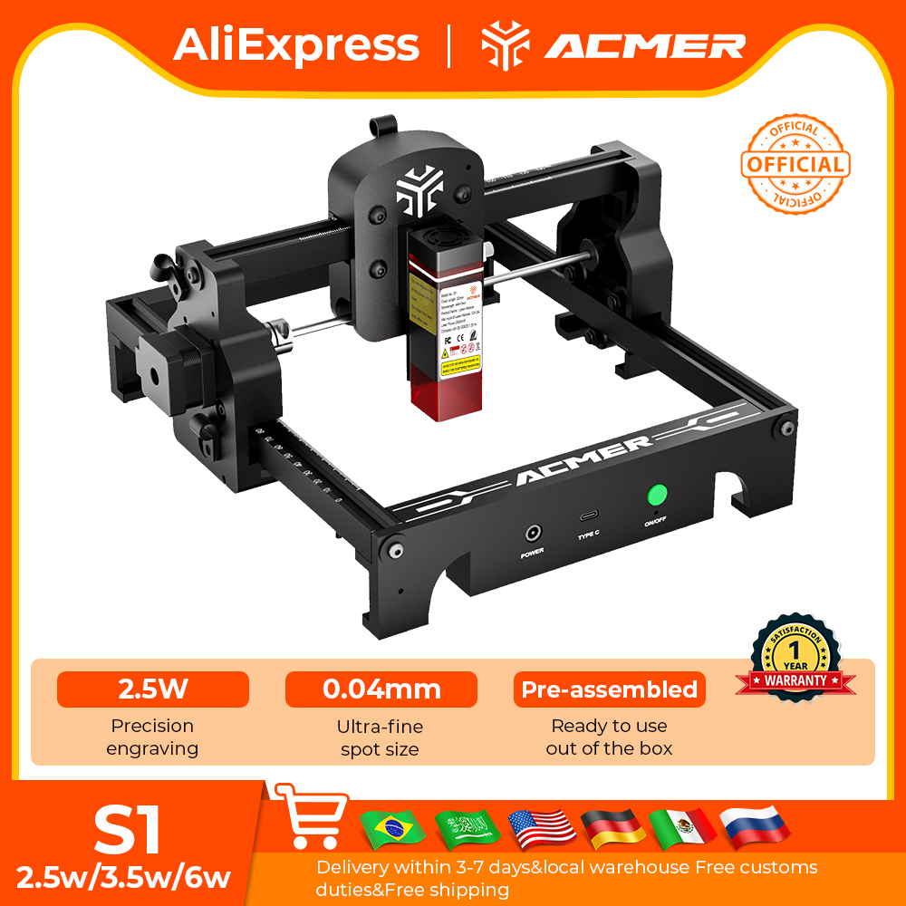 ACMER S1 Mini Laser Engraving  – Laser Engraving Software recenzja i cena
