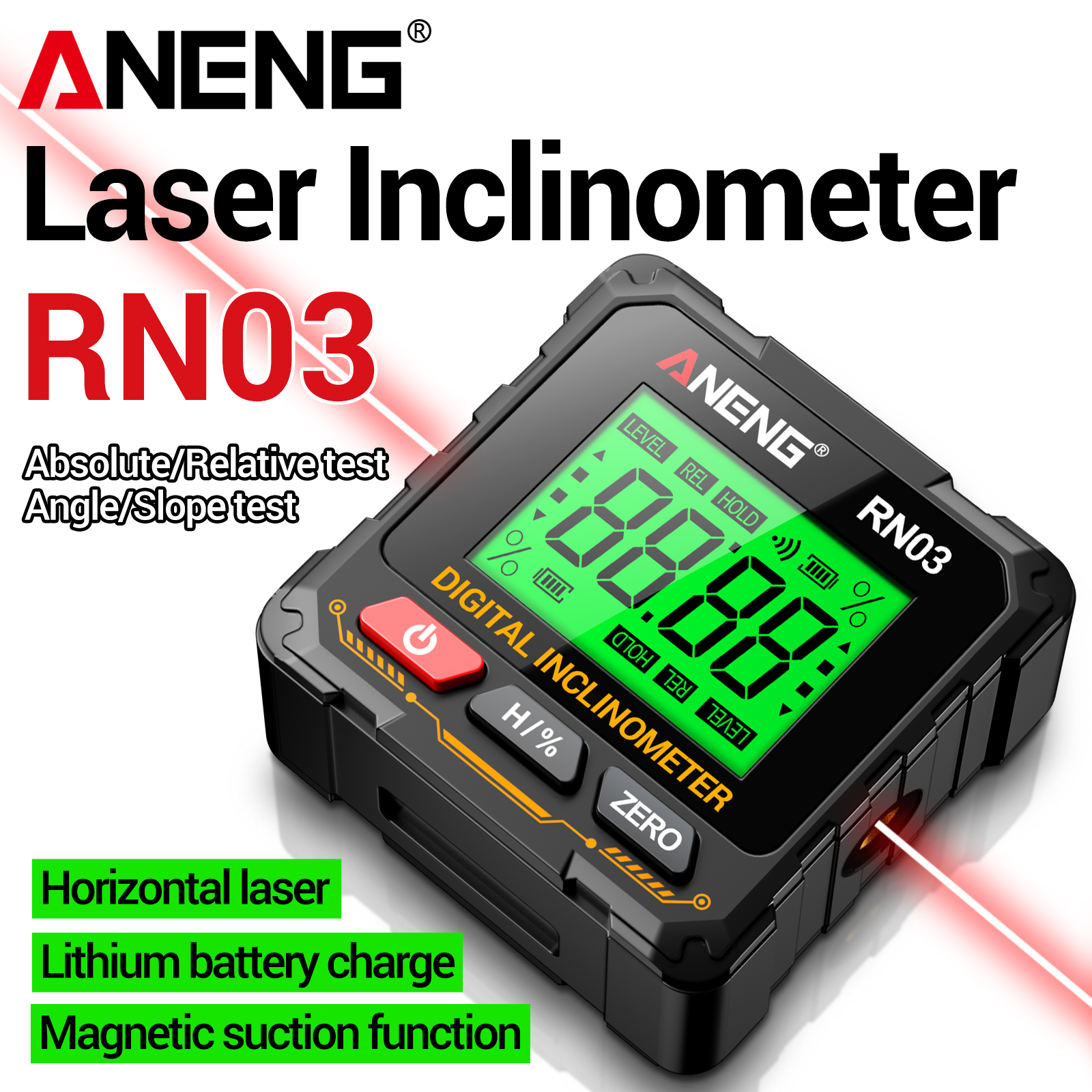 ANENG RN03  Inclinometer 0.05° – Industrial Laser Alignment recenzja i cena