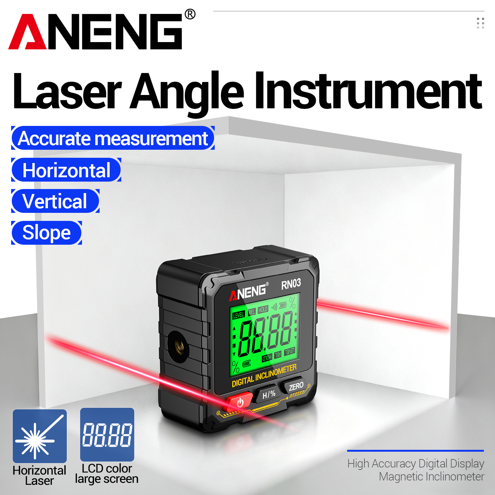 ANENG RN03  Inclinometer 0.05° – Industrial Laser Alignment recenzja i cena