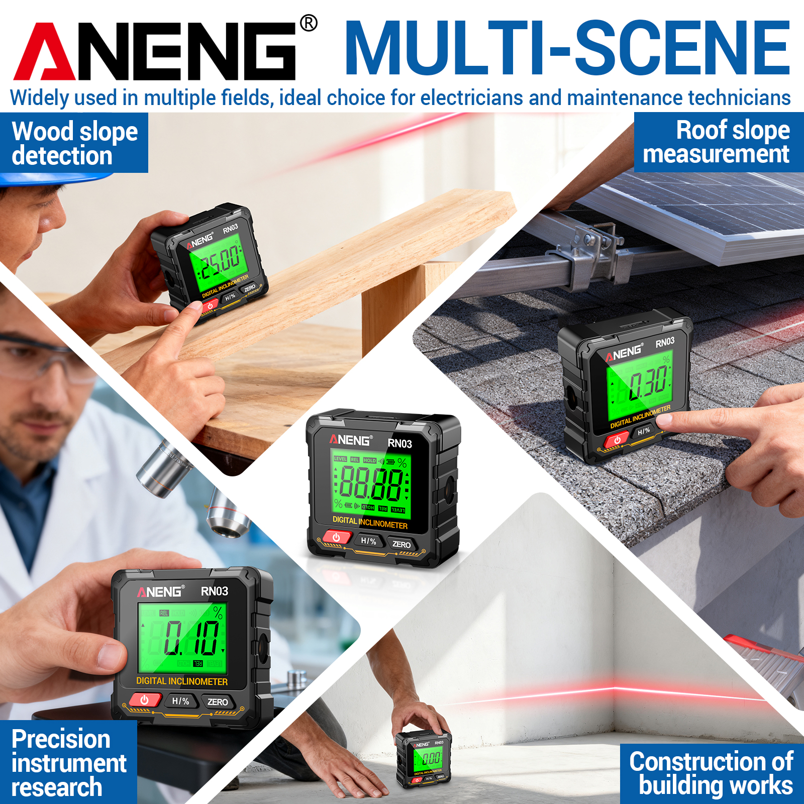 ANENG RN03  Inclinometer 0.05° – Industrial Laser Alignment recenzja i cena