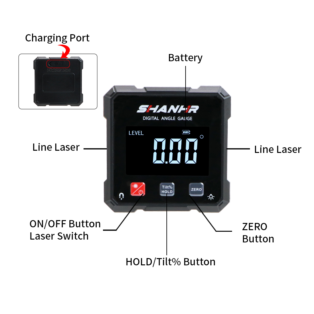 SHANHR Electronic Protractor 4 – Industrial Laser Alignment recenzja i cena