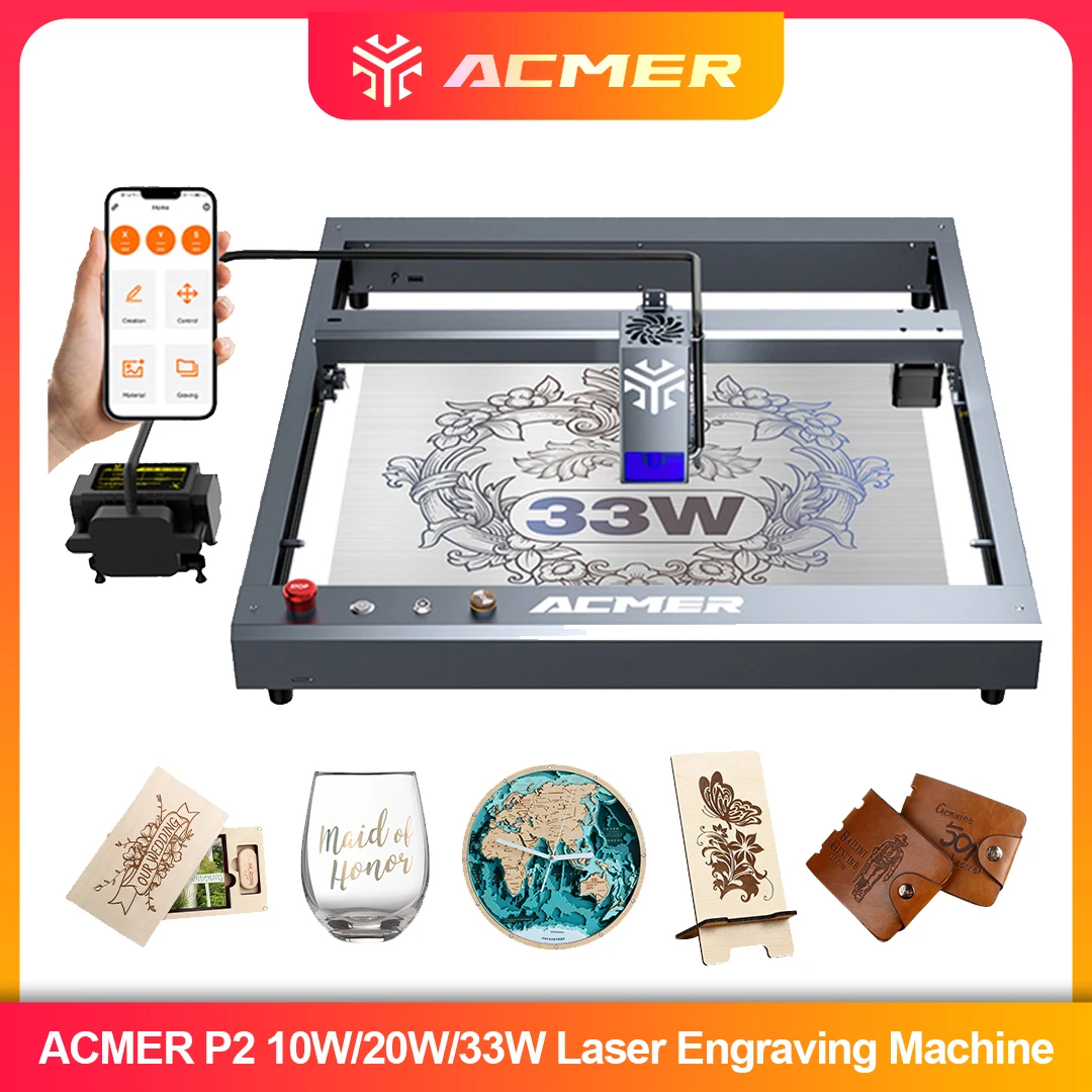 ACMER P2 Laser Engraver 33W 20 – Laser Engraving Software recenzja i cena