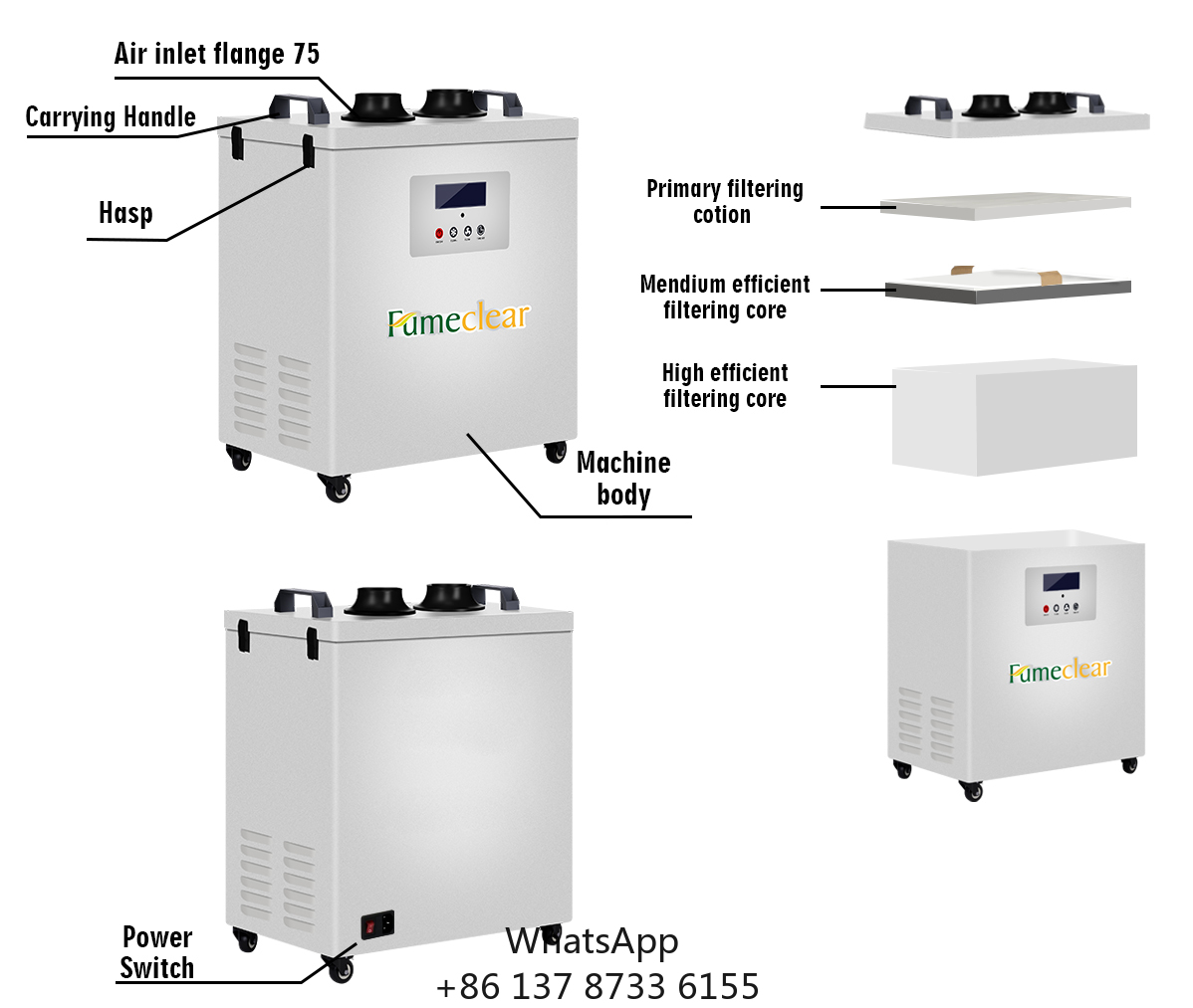 CE Approved Portable Fume Extr – Industrial Laser Cutters recenzja i cena